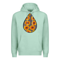 Seafoam african fabric pattern teardrop earrings 5 Premium Hoodie - BundleAndBundleShop