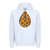 White african fabric pattern teardrop earrings 5 Premium Hoodie - BundleAndBundleShop