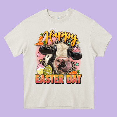 Happy Easter Day Heavy Core Tee Designed By Lillyallendesigns