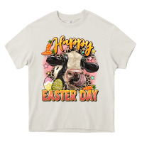 Cream Happy Easter Day Heavy Core Tee - LillyAllenDesigns