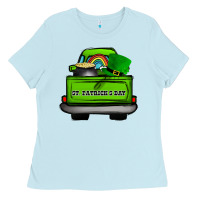 Baby Blue St Patrick's Day Truck Ladies Tee - Bettercallsaul