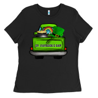 Black St Patrick's Day Truck Ladies Tee - Bettercallsaul