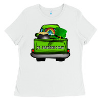 White St Patrick's Day Truck Ladies Tee - Bettercallsaul
