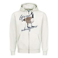 Oatmeal Heather Canadian Goose Whisperer Shirt Funny Cute Bird Hunter Gift 2 Zipper Hoodie - minhPixels