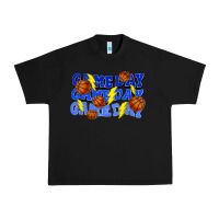 Black Game day game day game day lightning bolt Urban Heavy Tee - HowdyJamesFarm