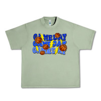 Oil Green Game day game day game day lightning bolt Urban Heavy Tee - HowdyJamesFarm