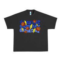 Pigment Black Game day game day game day lightning bolt Urban Heavy Tee - HowdyJamesFarm