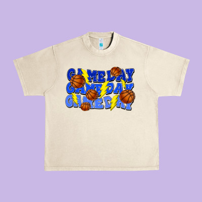 Game Day Game Day Game Day Lightning Bolt Urban Heavy Tee Designed By Howdyjamesfarm