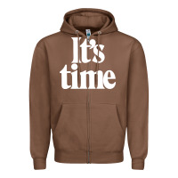 Chestnut its time Zipper Hoodie - minhPixels