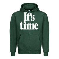Sports Green its time Zipper Hoodie - minhPixels