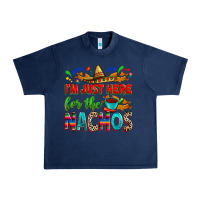 Navy I'm just here for the nachos Urban Heavy Tee - RanaPortraitStore