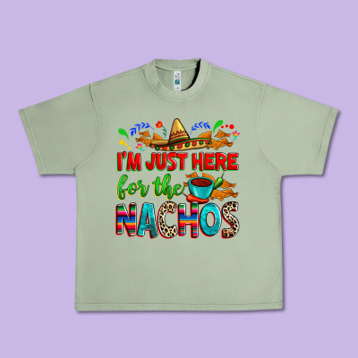 I'm Just Here For The Nachos Urban Heavy Tee Designed By Ranaportraitstore