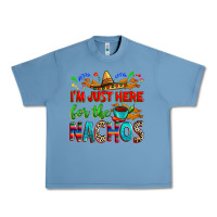 Pebble Blue I'm just here for the nachos Urban Heavy Tee - RanaPortraitStore