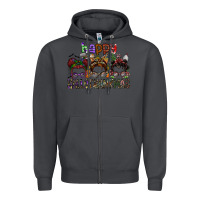 Smoke happy hallothanksmas Zipper Hoodie - SublimationCraftShop