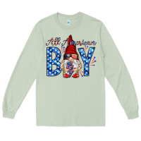 Matcha All American boy with gnome Long Sleeve Tee - HowdyJamesFarm