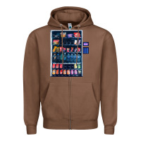 Chestnut Funny Costumes for Halloween Vending Machine Silvester Zipper Hoodie - minhPixels