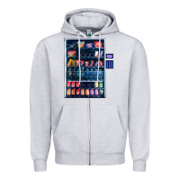 Heather Grey Funny Costumes for Halloween Vending Machine Silvester Zipper Hoodie - minhPixels