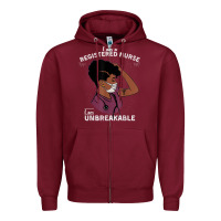 Burgundy Registered Nurse Gift Phenomenal Black Nurse Nursing Student Zipper Hoodie - minhPixels