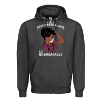Charcoal Heather Registered Nurse Gift Phenomenal Black Nurse Nursing Student Zipper Hoodie - minhPixels
