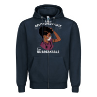 Navy Registered Nurse Gift Phenomenal Black Nurse Nursing Student Zipper Hoodie - minhPixels