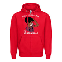 Red Registered Nurse Gift Phenomenal Black Nurse Nursing Student Zipper Hoodie - minhPixels