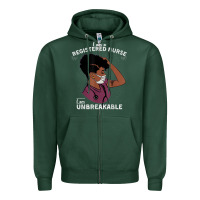Sports Green Registered Nurse Gift Phenomenal Black Nurse Nursing Student Zipper Hoodie - minhPixels