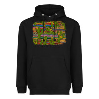 Black cinco de mayo sunflower and cactus background Heavyweight Hoodie - Artiststas