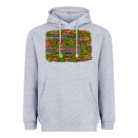Heather Grey cinco de mayo sunflower and cactus background Heavyweight Hoodie - Artiststas