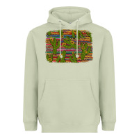 Matcha cinco de mayo sunflower and cactus background Heavyweight Hoodie - Artiststas