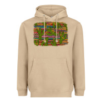 Mushroom cinco de mayo sunflower and cactus background Heavyweight Hoodie - Artiststas
