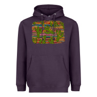 Plum cinco de mayo sunflower and cactus background Heavyweight Hoodie - Artiststas