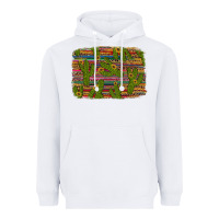 White cinco de mayo sunflower and cactus background Heavyweight Hoodie - Artiststas
