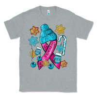 Heather Grey winter breast cancer ribbon Classic Tee - NancyCooperArtShop