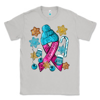 Moon Dust winter breast cancer ribbon Classic Tee - NancyCooperArtShop