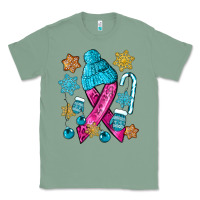 Sage winter breast cancer ribbon Classic Tee - NancyCooperArtShop