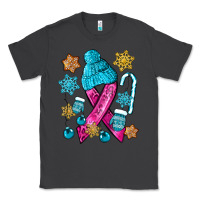 Smoke winter breast cancer ribbon Classic Tee - NancyCooperArtShop