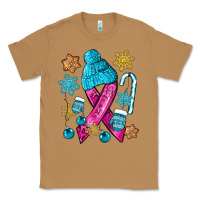 Toasted Coconut winter breast cancer ribbon Classic Tee - NancyCooperArtShop