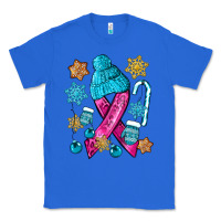 True Royal winter breast cancer ribbon Classic Tee - NancyCooperArtShop