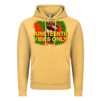Vintage Mustard juneteenth vibes only Vintage Hoodie - CowGirlArtShop