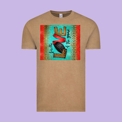 For The Love Of The Game Ice Hockey Vintage Tee Designed By Jasminsmagicworld