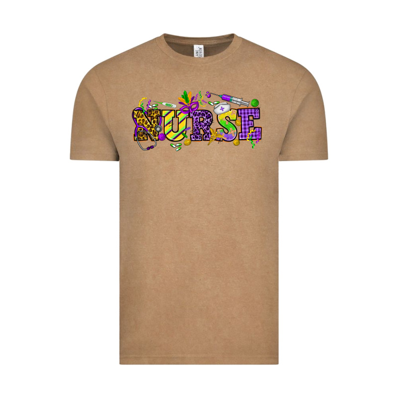 Mardi Gras Day Nurse Vintage Tee by HowdyJamesFarm | Teevron