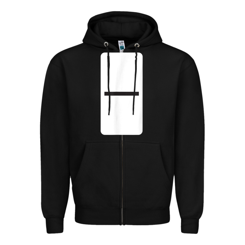 Double Blank Dominoes Halloween Costume Domino Game Zipper Hoodie by minhPixels | Teevron