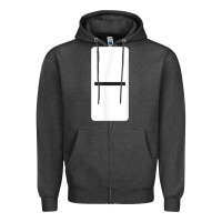 Charcoal Heather Double Blank Dominoes Halloween Costume Domino Game Zipper Hoodie - minhPixels