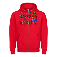 Red i'm drunk i'm patrıtoc Zipper Hoodie - CowhideDigitalArt
