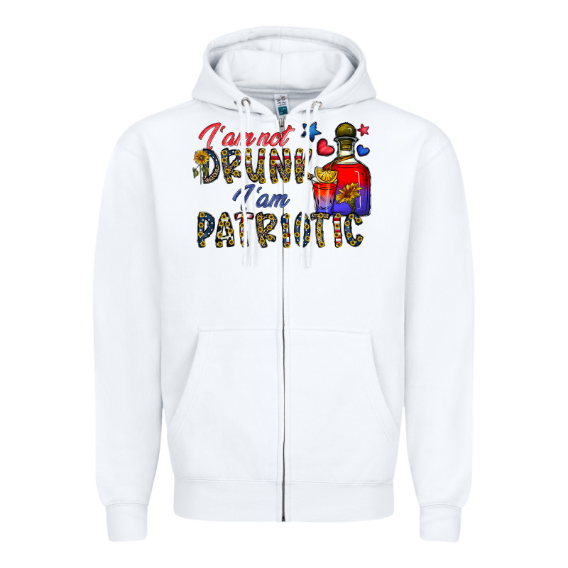 I'm Drunk I'm Patrıtoc Zipper Hoodie by CowhideDigitalArt | Teevron
