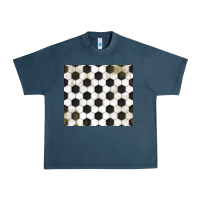 Midnight Navy distressed soccer pattern Urban Heavy Tee - TumblerDesignByShophia