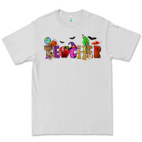 Dove Grey Halloween Teacher Premium Tee - RanaPortraitStore