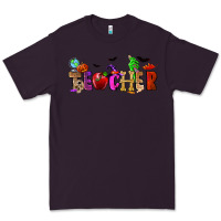 Plum Halloween Teacher Premium Tee - RanaPortraitStore