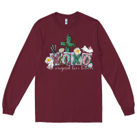 Burgundy Xoxo the original love language Easter Day Long Sleeve Tee - CowGirlArtShop