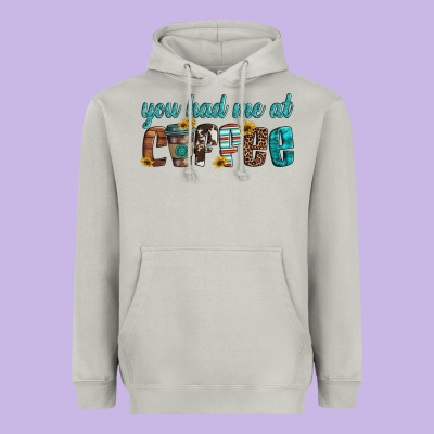 You Had Me At Coffee Heavyweight Hoodie Designed By Artiststas